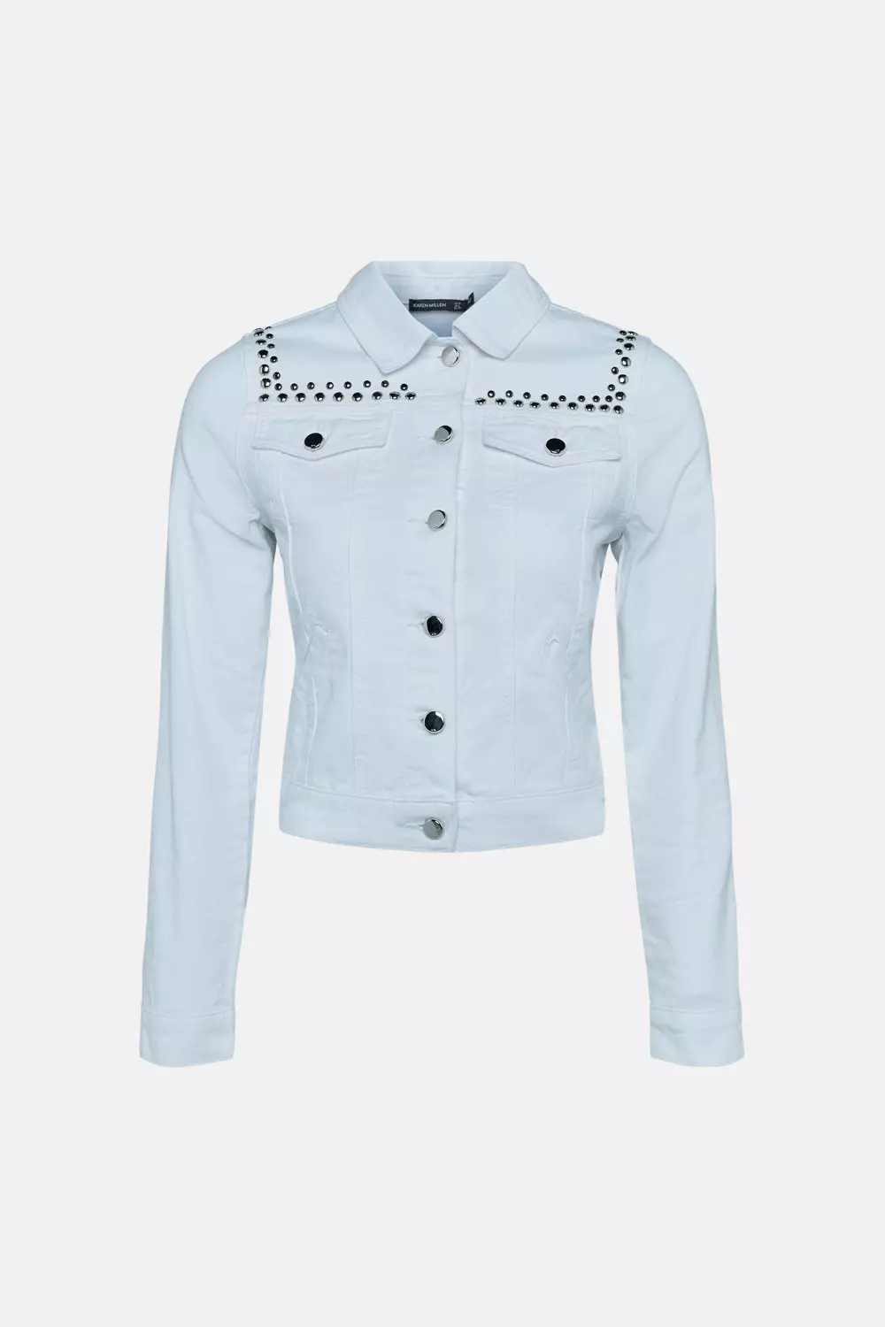 Karen millen denim outlet jacket